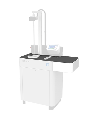 [5154978] Side Storage Table with Corian Plate